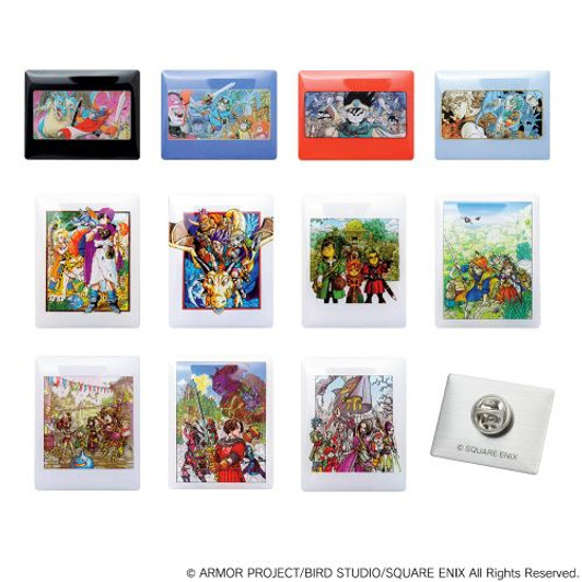 Square Enix Dragon Quest Package Illustration Pin badge collection 11 Pack Box