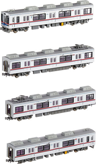Microace A6043 Keisei Type 3500 Renewal Car Single Arm Pantograph 3556F 4 Cars Add-on Set (N Scale)