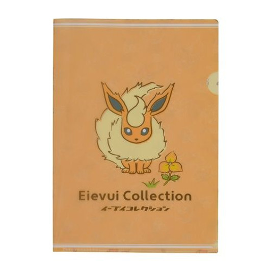 Pokemon Center Original A4 Clear File Flareon (Eevee Collection)