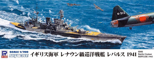 Pit-Road Skywave 1/700 Royal Navy Battlecruiser HMS Repulse 1941 Plastic Model