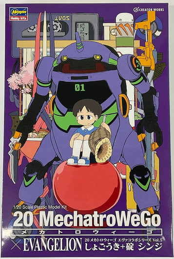 Hasegawa 1/20 20 Mechatro WeGo Evangelion Collaboration Series Vol.5 'EVA Unit-01' w/ Shinji Ikari Plastic Model