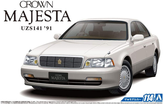 Aoshima The Model Car 1/24 Toyota UZS141 Crown Majesta C Type '91 Plastic Model
