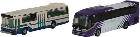 Tomytec The Bus Collection Kitakyushu City Transportation Bureau Municipal Bus 90th Anniversary 2 Bus Set (N scale)