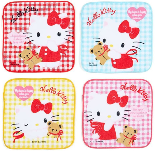 Sanrio Petit Towel Set (4 pcs) Hello Kitty