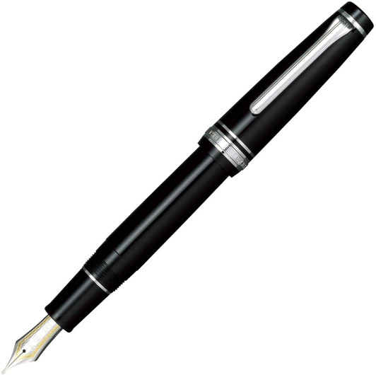 Sailor Professional Gear Silver Fountain Pen Black M 11-2037-420