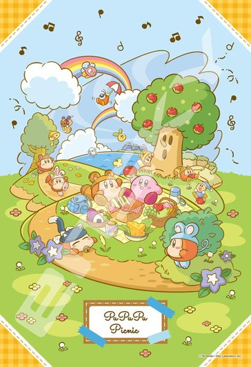 Ensky 300-1939 Jigsaw Puzzle Kirby PuPuPu Picnic (300 Pieces)