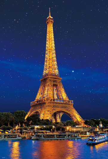 Beverly 31-534 Jigsaw Puzzle Eiffel Tower Under The Stars (Glow in the Dark) (1000 Pieces)