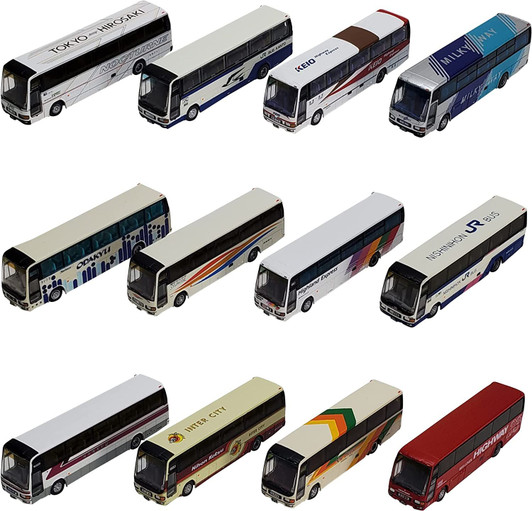 Tomytec The Bus Collection No.30 (12 Buses Randomly Packed) (N scale)