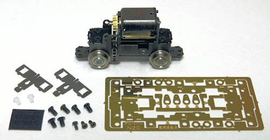 ARU Model A4012 ARU Power N20 (Diameter 6 Wheel) Powered Chassis (N scale)