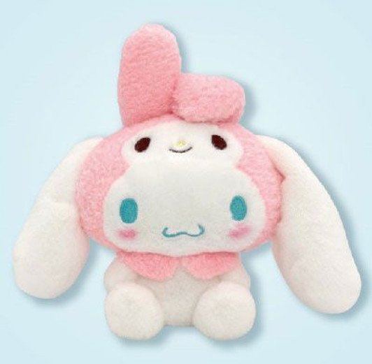 Nakajima Sanrio Cinnamoroll 20th Anniversary Narikiri Plush Doll My Melody (S)