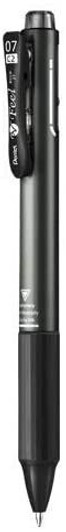 Pentel Vicuna Feel 2 Color Ballpoint Pen 0.7mm (Metallic Black)