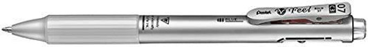 Pentel Vicuna Feel 3 Color Ballpoint Pen 0.7mm (Metallic Silver)