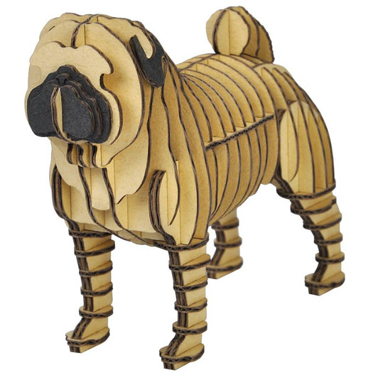 hacomo GRID Paper Craft Pug