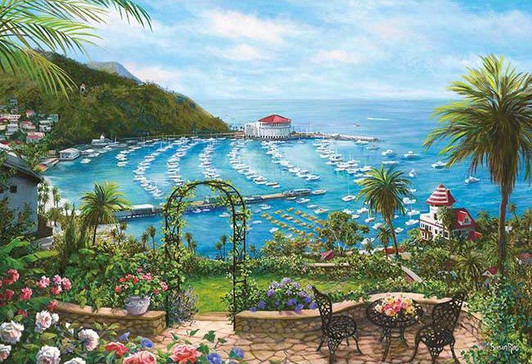 Appleone 300-366 Jigsaw Puzzle Catalina Retreat by Susan Rios (300 Pieces)