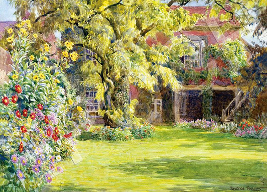 Epoch 79-454s Jigsaw Puzzle Summer Sunbeams in an Old Garden by See Beatrice Parsons (500 Pieces)