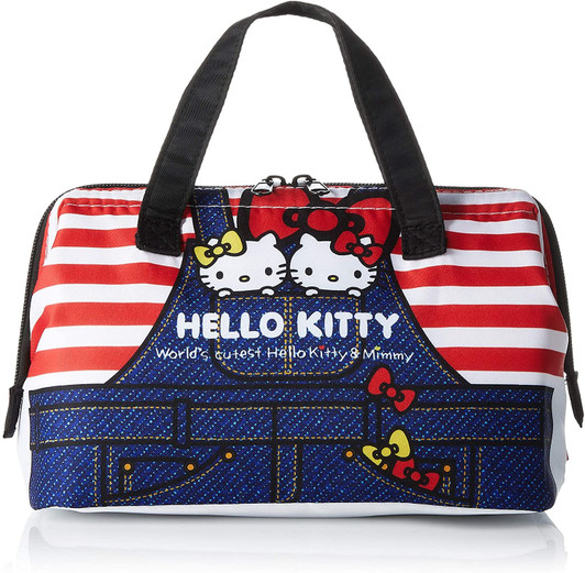 Skater Cooler Lunch Bag Hello Kitty Denim Design