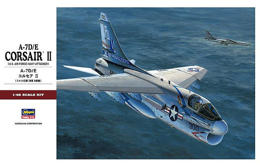 Hasegawa 1/48 A-7D/E Consair II (U.S. Air Force/Navy Attacker) Plastic Model