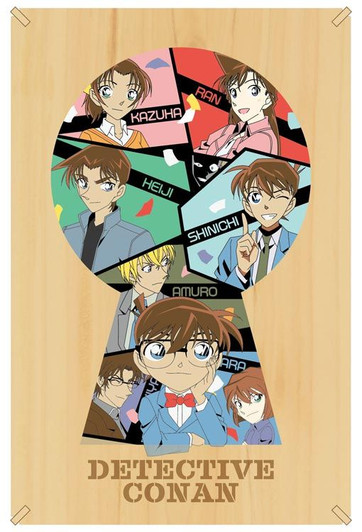 Ensky PT-WL17 Paper Theater Wood Style Detective Conan Case Closed Friends Together