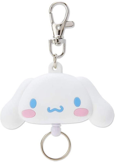 Sanrio Face Shaped Reel Keychain Cinnamoroll