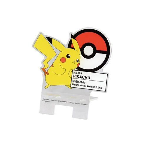 Pokemon Center Die-Cut Acrylic Smartphone Stand Pikachu