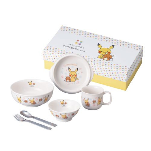 Pokemon Center Monpoke Tableware Gift Set Pikachu & Dedenne