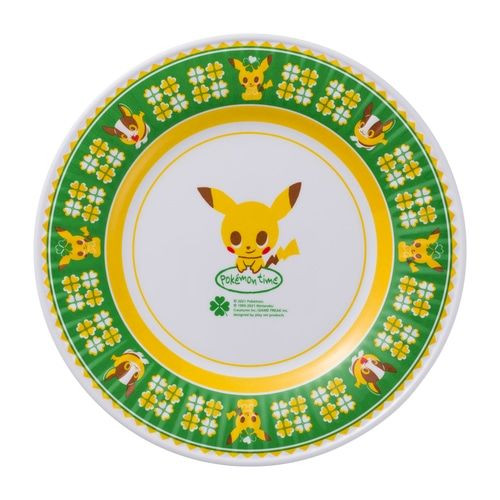 Pokemon Center Original Melamine Plate Pokemon Time Pikachu (Green)