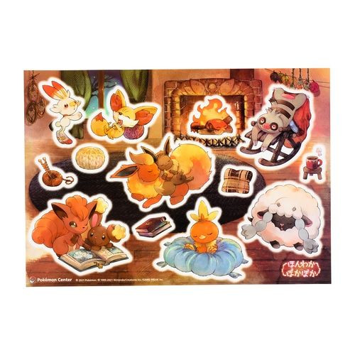 Pokemon Center Original Large Format Stickers Cozy & Warm