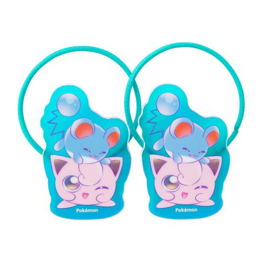 Pokemon Center Original Hair Tie Play Rough!  Jigglypuff & Marill