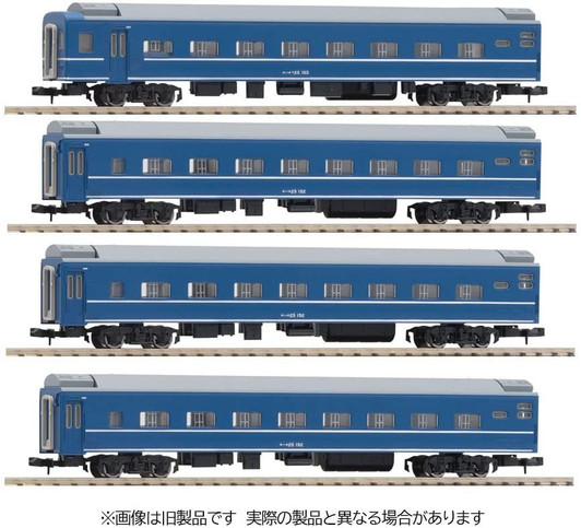 Tomix 98803 JNR Limited Express Sleeping Train Series 24 Type 25-100 4 Cars Add-on Set (N scale)