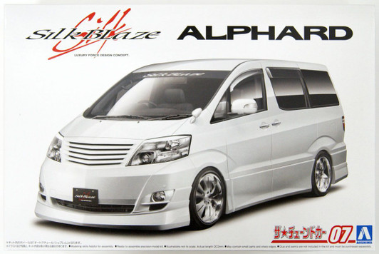 Aoshima The Tuned Car 1/24 Toyota Silk Blaze MNH/ANH10, 15W Alphard '05  Plastic Model