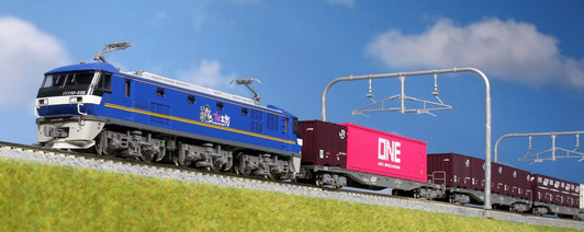 Kato 10-020 EF210 Container Train Starter Set (3 Cars Set and M1) (N scale)