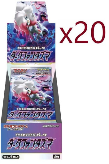 Pokemon Card Game Sword & Shield s10a Dark Phantasma Booster Pack Case (20 BOX Set) Pokemon Card Game Sword & Shield s10a Dark Phantasma Booster Pack Case (20 BOX Set)