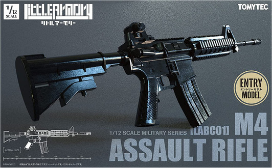 Tomytec Military Series 1/12 Little Armory LABC01 M4 Assault Rifle Plastic Model