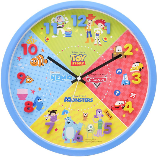 T's Factory Disney Pixar Wall Clock Blue T's Factory Disney Pixar Wall Clock Blue