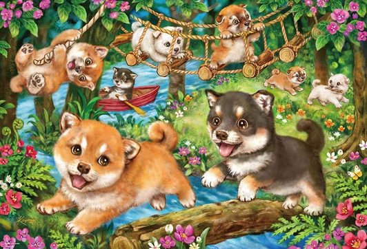 Beverly 31-537 Jigsaw Puzzle Shiba Inu Adventure (1000 Pieces)