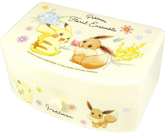T's Factory Pokemon Jewelry Box with Drawer FloralEnse T's Factory Pokemon Jewelry Box with Drawer FloralEnse