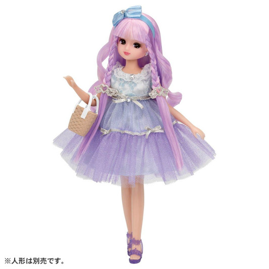 Takara Tomy Licca Doll #Niji Kyun Curl Dress Set Icy coordination