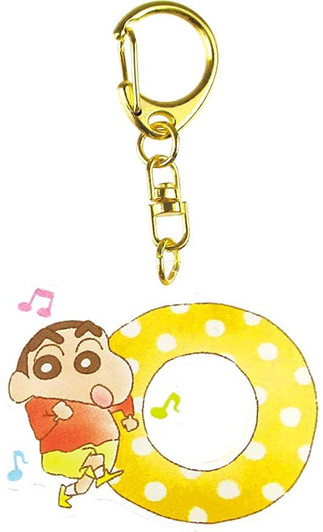 T's Factory Crayon Shin-chan Initial Acrylic Keychain O