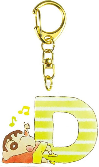 T's Factory Crayon Shin-chan Initial Acrylic Keychain D