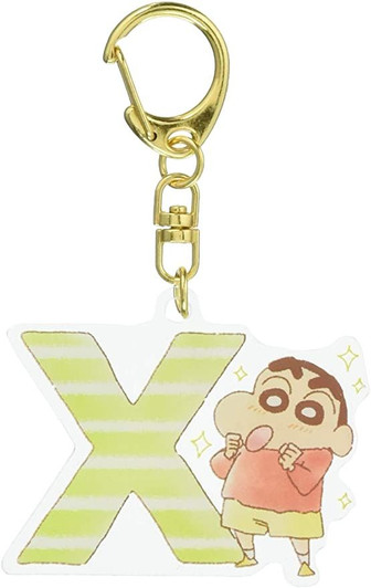 T's Factory Crayon Shin-chan Initial Acrylic Keychain X