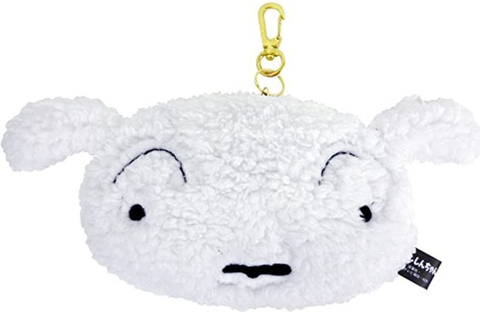 T's Factory Crayon Shin-chan Plush Pass Case Shiro T's Factory Crayon Shin-chan Plush Pass Case Shiro