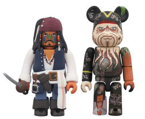 Medicom KUB+BEaR-301 KUBRICK JACK SPARROW & DAVY JOneS 4530956303260