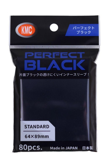 KMC Card Barrier Perfect Black 80pcs