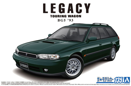 Aoshima The Model Car 1/24 Subaru BG5 Legacy Wagon '93 Plastic Model