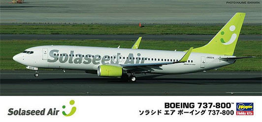 Hasegawa 1/200 Solaseed Air Boeing 737-800 Plastic Model