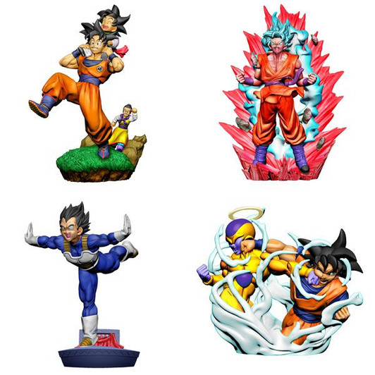 Megahouse Puchirama Series Dracap RE BIRTH Chouzetsu Genkai Toppa 4pcs Box (Dragon Ball)