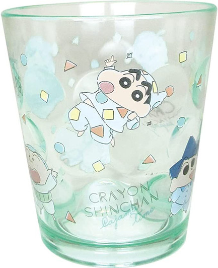 T's Factory Acrylic Polka Dot Tumbler Crayon Shin-chan Pajama Time