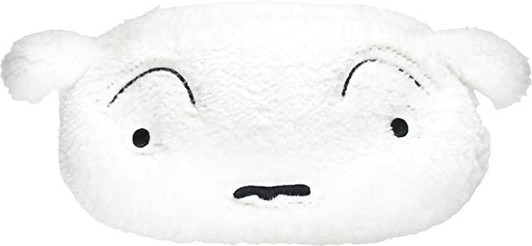T's Factory Crayon Shin-chan Plush Face Pen Case Shiro