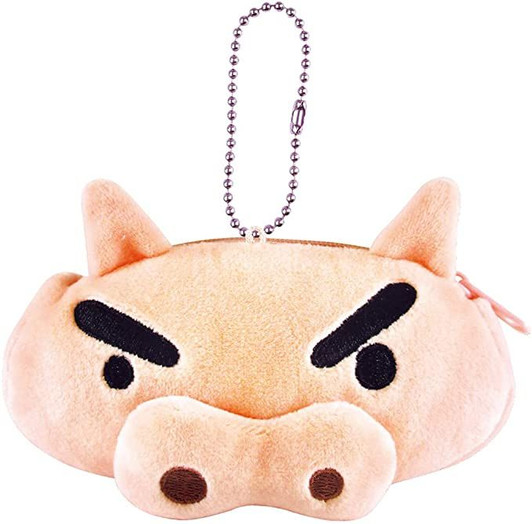 T's Factory Crayon Shin Fluffy Zipper Keychain Case Buriburizaemon