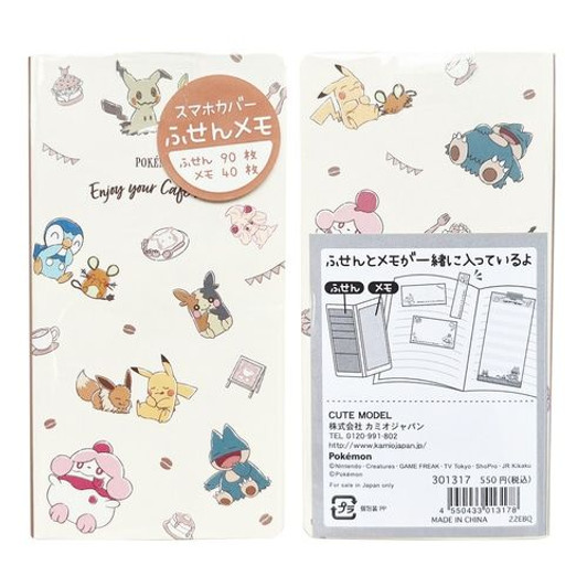 Pokemon Center Memopad and Sticky Notes Pokemon Café